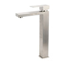 WELS Square Tall Basin Vessel Mixer Faucet Tap Kitchen Laundry Brushed Nickel V1233-KSQ104N