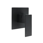 Matt Black Square Shower Mixer Hot Cold Tap Ceramic Cartridge Spindle Watermark V1233-KSQ201B