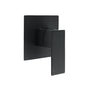 Matt Black Square Shower Mixer Hot Cold Tap Ceramic Cartridge Spindle Watermark V1233-KSQ201B