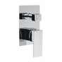 Bathroom Square Shower Mixer Diverter Tap Square Chrome For Spout Shower Head V1233-KSQ202CR