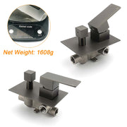 Gun Metal Square Stainless Steel Bath Shower Mixer 2 Way Switch Diverter Watermark V1233-KSQ202GM