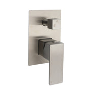 AU Standard 1/2 Inch Shower Mixer Diverter Brushed Nickel Square 2 Way Switch V1233-KSQ202N