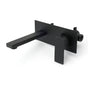 Matt Black Basin Mixer Bathroom Tub Faucet Wall Mount Tap Hot Cold Water Spout V1233-KSQ301B