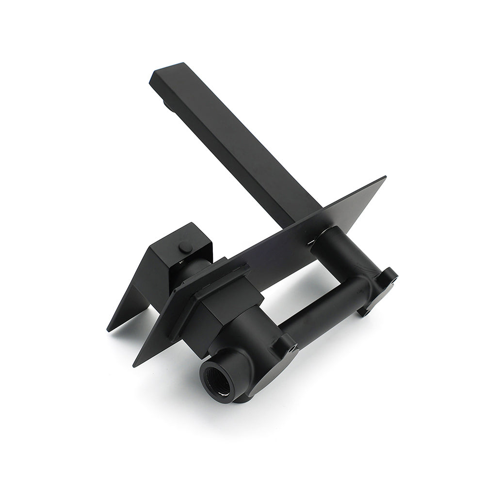 Matt Black Basin Mixer Bathroom Tub Faucet Wall Mount Tap Hot Cold Water Spout V1233-KSQ301B