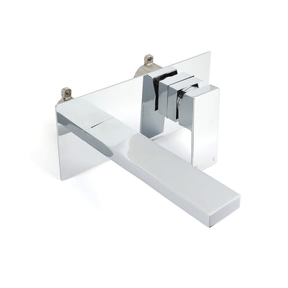 WELS 7.5L/min Basin Mixer Bathroom Vanity Brass Chrome Wall Mounted Spout Outlet V1233-KSQ301CR