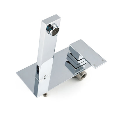 WELS 7.5L/min Basin Mixer Bathroom Vanity Brass Chrome Wall Mounted Spout Outlet V1233-KSQ301CR