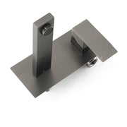 WELS Gun Metal Square Wall Mount Basin Mixer Laundry Vanity Tap Spout Faucet Set V1233-KSQ301GM