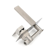 Brushed Nickel Square Wall Mount Basin Mixer Laundry Vanity Tap Spout Faucet Set V1233-KSQ301N