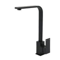Matt Black Square Gooseneck 360 Swivel Laundry Sink Kitchen Mixer Faucet Tapware V1233-KSQ501B