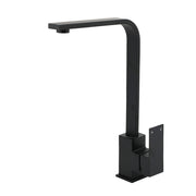 Matt Black Square Gooseneck 360 Swivel Laundry Sink Kitchen Mixer Faucet Tapware V1233-KSQ501B