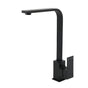 Matt Black Square Gooseneck 360 Swivel Laundry Sink Kitchen Mixer Faucet Tapware V1233-KSQ501B