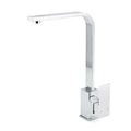 WELS Chrome Square Gooseneck Spout Swivel Laundry Sink Kitchen Mixer Faucet Tap V1233-KSQ501CR
