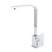 WELS Chrome Square Gooseneck Spout Swivel Laundry Sink Kitchen Mixer Faucet Tap V1233-KSQ501CR