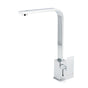 WELS Chrome Square Gooseneck Spout Swivel Laundry Sink Kitchen Mixer Faucet Tap V1233-KSQ501CR
