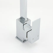 WELS Chrome Square Gooseneck Spout Swivel Laundry Sink Kitchen Mixer Faucet Tap V1233-KSQ501CR