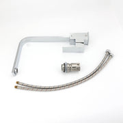 WELS Chrome Square Gooseneck Spout Swivel Laundry Sink Kitchen Mixer Faucet Tap V1233-KSQ501CR