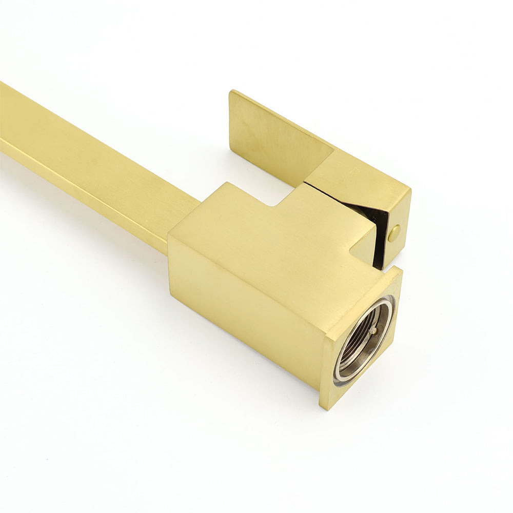 WELS Brushed Gold Gooseneck 360o Swivel Laundry Sink Kitchen Mixer Faucet Tap V1233-KSQ501G