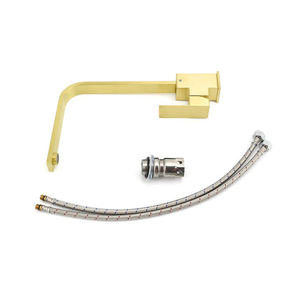 WELS Brushed Gold Gooseneck 360o Swivel Laundry Sink Kitchen Mixer Faucet Tap V1233-KSQ501G