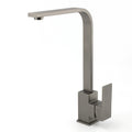 WELS Gun Metal Square Gooseneck Swivel Laundry Kitchen Mixer Faucet Sink Tap Set V1233-KSQ501GM