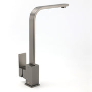 WELS Gun Metal Square Gooseneck Swivel Laundry Kitchen Mixer Faucet Sink Tap Set V1233-KSQ501GM