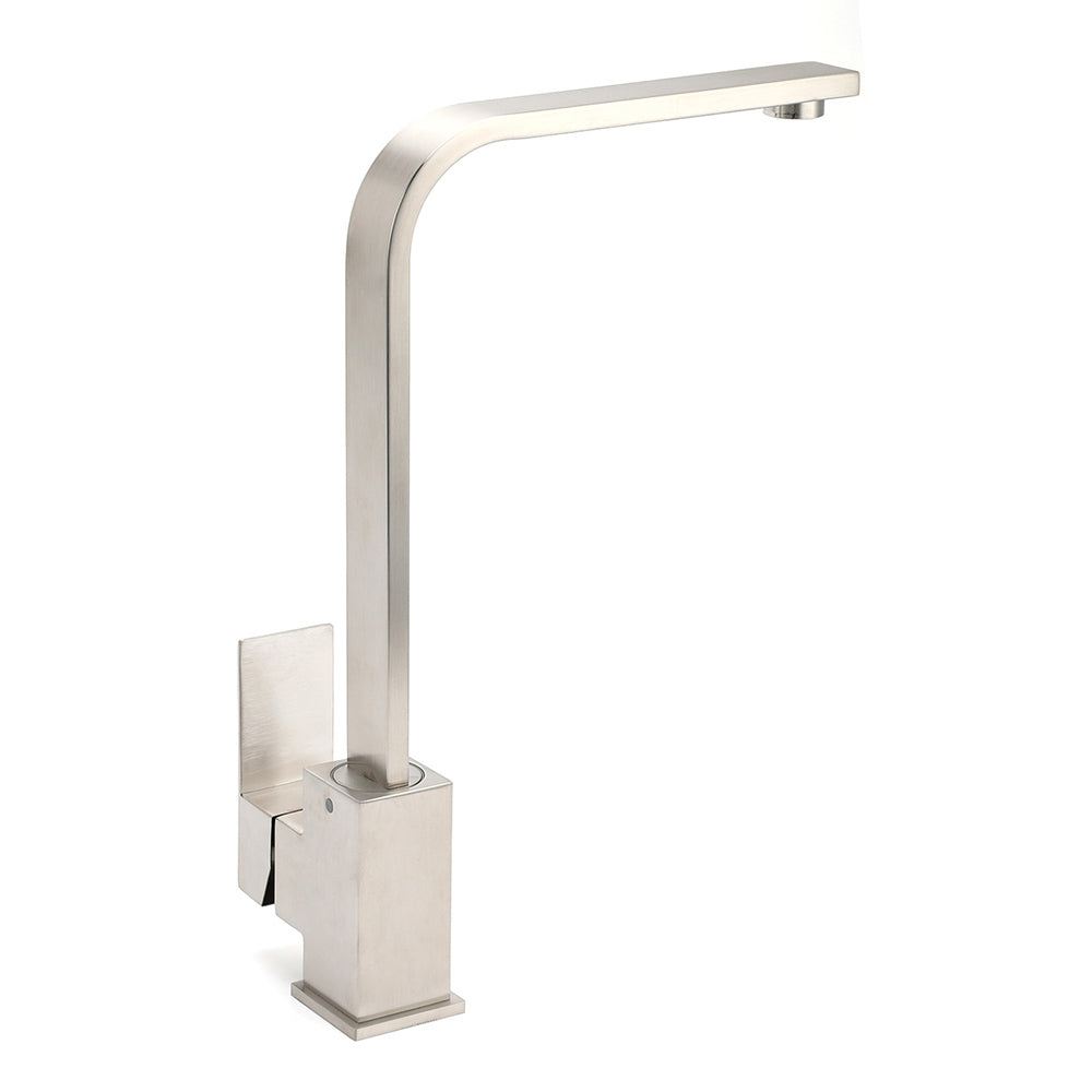 WELS Square Kitchen Sink Laundry Mixer 360o Swivel Faucet Tap Set Brushed Nickel V1233-KSQ501N