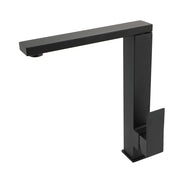 WELS Black 7.5L/m Kitchen Mixer 360o Swivel Laundry Sink Tap Faucet Square Set V1233-KSQ502B