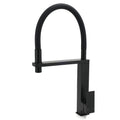 Matt Black Swivel Kitchen Sink Basin Mixer Swivel Faucet Tapware Pull Out Spout V1233-KSQ509B