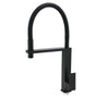 Matt Black Swivel Kitchen Sink Basin Mixer Swivel Faucet Tapware Pull Out Spout V1233-KSQ509B