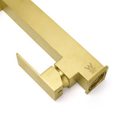 Brushed Gold Tall Kitchen Sink Basin Mixer Swivel Faucet Tap Pull Out Spout Head V1233-KSQ509BG