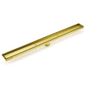Brushed Gold 304SUS 800mm Tile Insert Shower Grate Floor Drain 50mm Waste Outlet V1233-LGTI01800DG