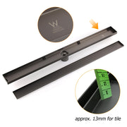 Gun Metal Bathroom Tile Insert 800mm Linear Shower Grate Floor Drain 50mm Waste V1233-LGTI02A800GM