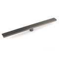 Gun Metal Stainless Steel 600mm Strip Fence Shower Grate Floor Drain 50mm Waste V1233-LGWG02A600GM