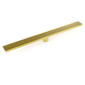 Brushed Gold Bathroom 800mm Strip Fence Long Shower Grate Floor Drain 50mm Waste V1233-LGWG02A800BG