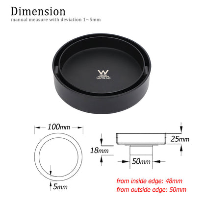 Watermark Matt Black Round 100mm Tile Insert Floor Drain Shower Grate 50mm Waste V1233-RDTI0100D50BL