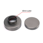 Gun Metal Round 100mm Bathroom Tile Insert Floor Drain Shower Grate 50mm Waste V1233-RDTI0100D50GM