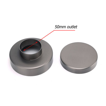 Gun Metal Round 100mm Bathroom Tile Insert Floor Drain Shower Grate 50mm Waste V1233-RDTI0100D50GM