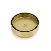 Brushed Gold 100mm In Diamater Tile Insert Floor Drain Shower Grate 75mm Outlet V1233-RDTI0100D76BG