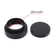Matt Black Round 100mm Tile Insert Floor Drain Shower Grate 75mm Waste Outlet V1233-RDTI0100D76BL