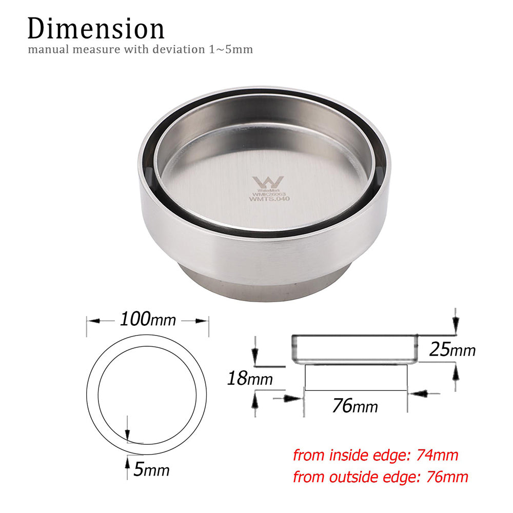 Round Circle Tile Insert Floor Drain Stainless Steel Shower Grate 75mm Outlet V1233-RDTI0100D76BS