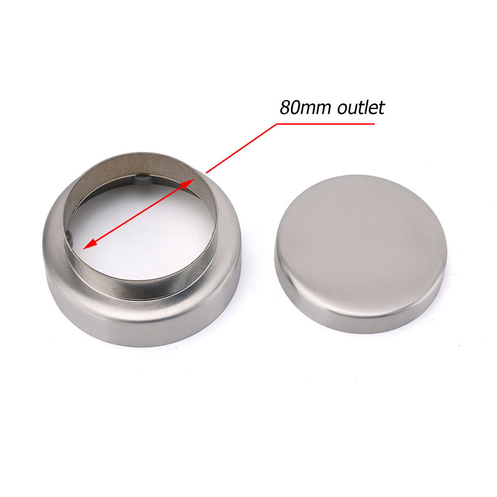 Round Circle Tile Insert Floor Drain Stainless Steel Shower Grate 75mm Outlet V1233-RDTI0100D76BS