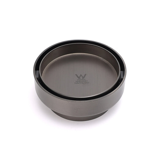 Gun Metal Round 100mm Diameter Tile Insert Floor Drain Shower Grate 75mm Outlet V1233-RDTI0100D76GM