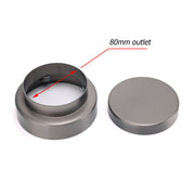 Gun Metal Round 100mm Diameter Tile Insert Floor Drain Shower Grate 75mm Outlet V1233-RDTI0100D76GM