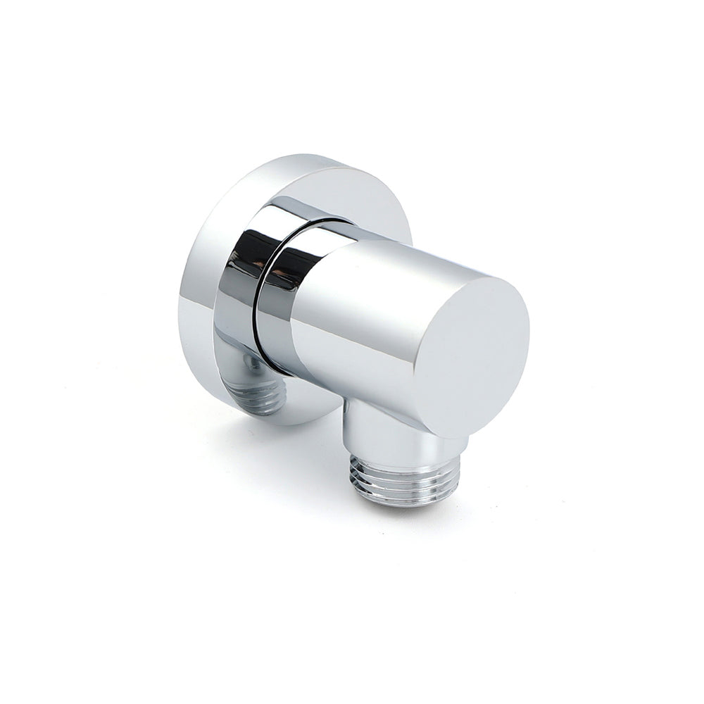 Bathroom Component Brass Chrome Flexible Shower Elbow Connector Water Inlet 1/2" End V1233-S005F2