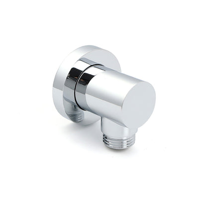 Bathroom Component Brass Chrome Flexible Shower Elbow Connector Water Inlet 1/2" End V1233-S005F2