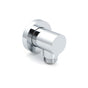 Bathroom Component Brass Chrome Flexible Shower Elbow Connector Water Inlet 1/2" End V1233-S005F2