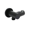 Matt Black Brass Hand Shower Bracket Swivel Holder Wall Elbow Connector Water Inlet Kit V1233-S017B2