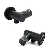 Matt Black Brass Hand Shower Bracket Swivel Holder Wall Elbow Connector Water Inlet Kit V1233-S017B2