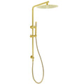 WELS Brushed Gold 2in1 Shower Large Round 12" Rain Head Handheld Silde Wall Rail Arm V1233-S4902ABGSS019CBGKSR112G