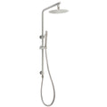 WELS Brushed Nickel 2in1 Shower Set Sliding Rail Arm 8" Round Head Stainless Steel Handheld Rose V1233-S4902BNSS019CBNKSR108N