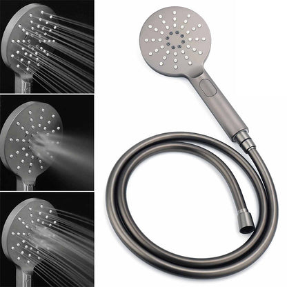 WELS Gun Metal Round 10" 2in1 Shower Head 3 Modes Handheld Slide Rail Arm Twin Taps V1233-S4902GMHR002M4CGMKSR110GMCPF0282AGM